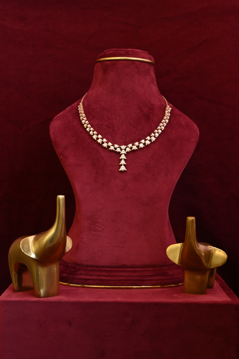 Elegant Diamond Evening wear Necklace