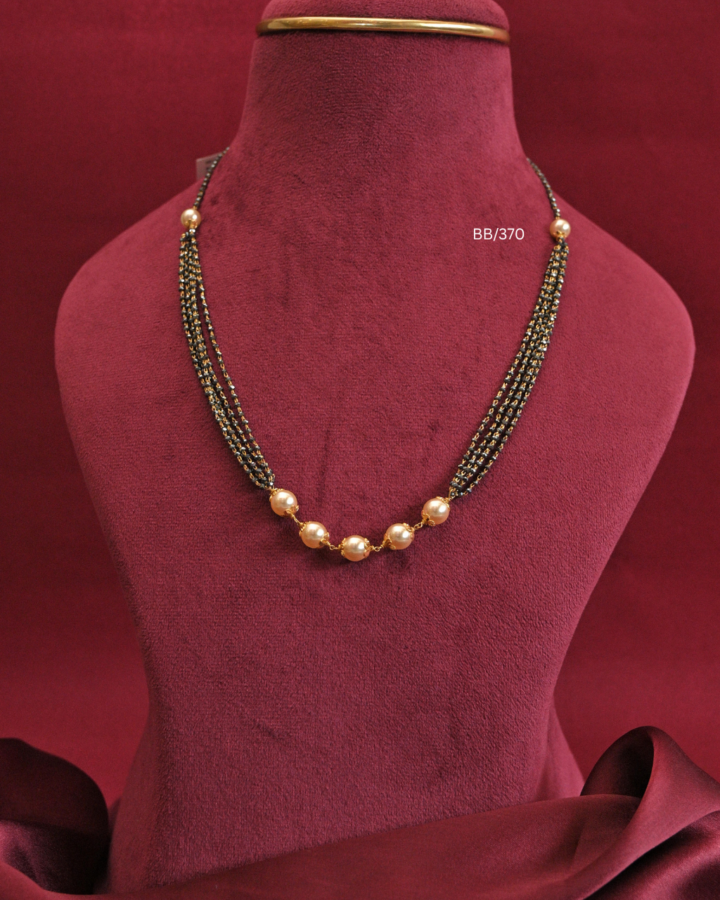Multi-Strand Pearl Station Mangalsutra |SKU: BB/370
