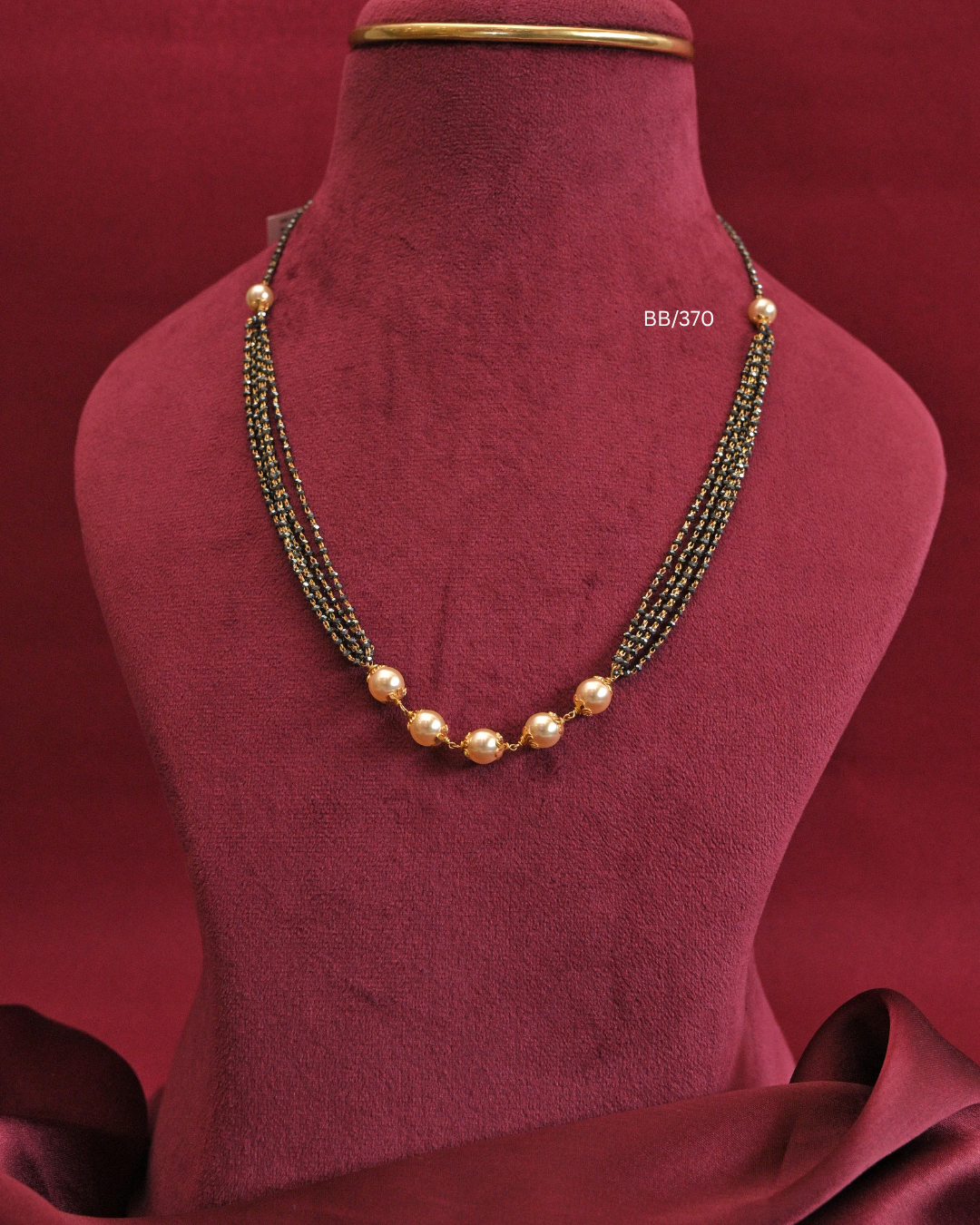 Multi-Strand Pearl Station Mangalsutra |SKU: BB/370