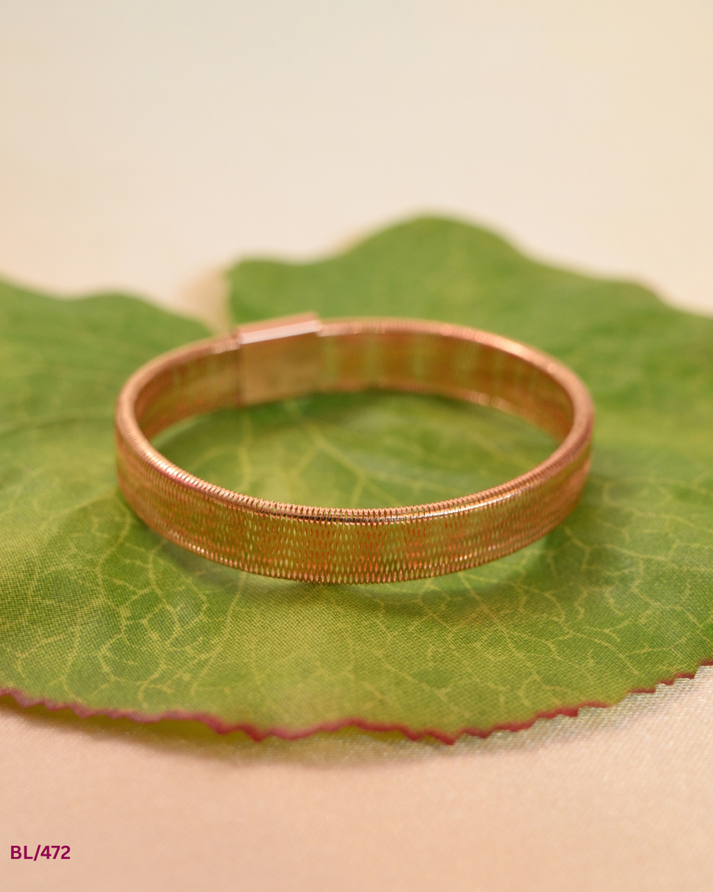 Gold Flexible Mesh Link Bracelet | SKU: BL/472