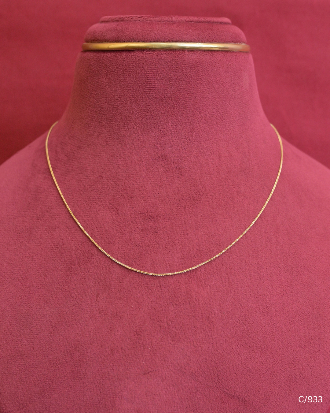 Ultra Fine Minimalist Interlocking Chain Necklace | SKU: C/933