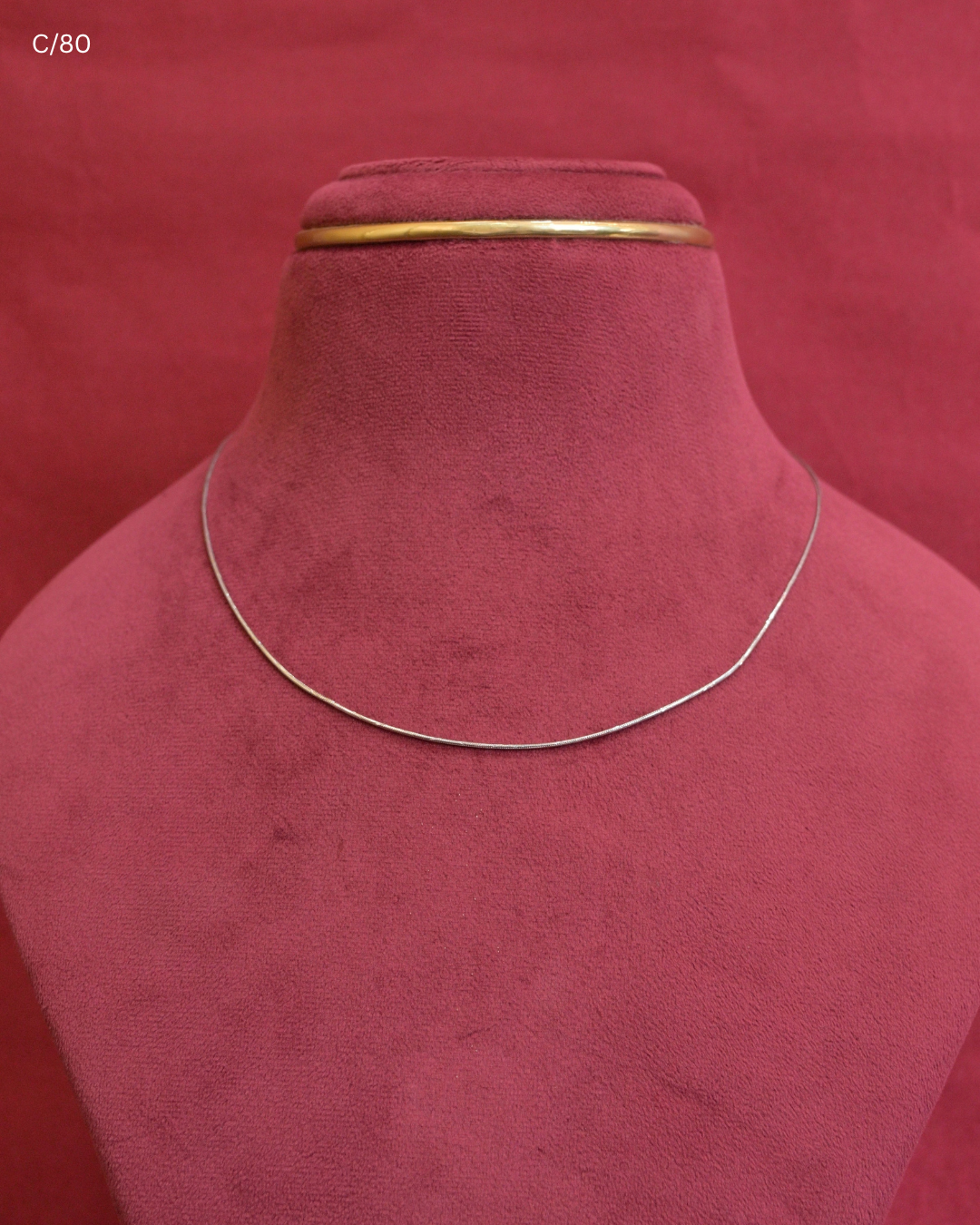 Sleek Minimalist Snake Chain Necklace | SKU: C/80