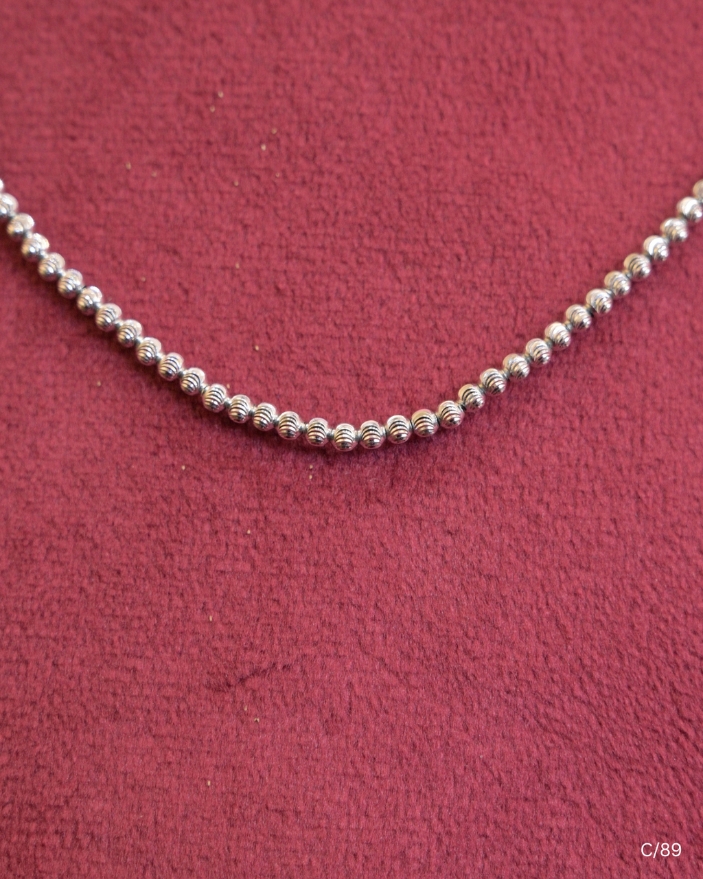 Micro Beaded Ball Chain Necklace | SKU: C/89