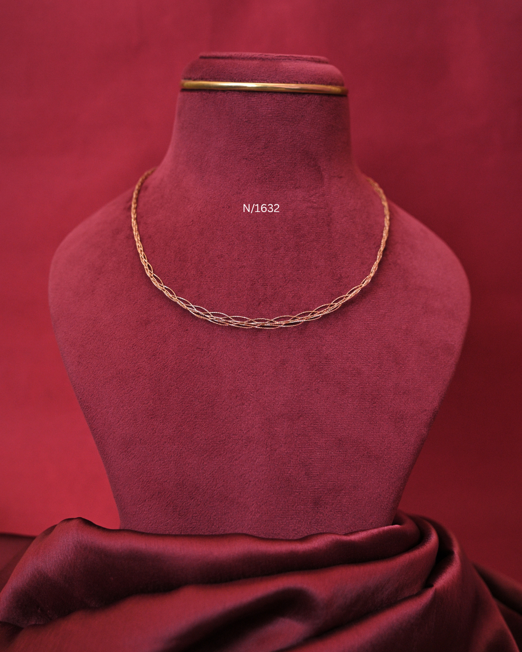 Delicate Multi-Strand Interwoven Mesh Chain | SKU: N/1632