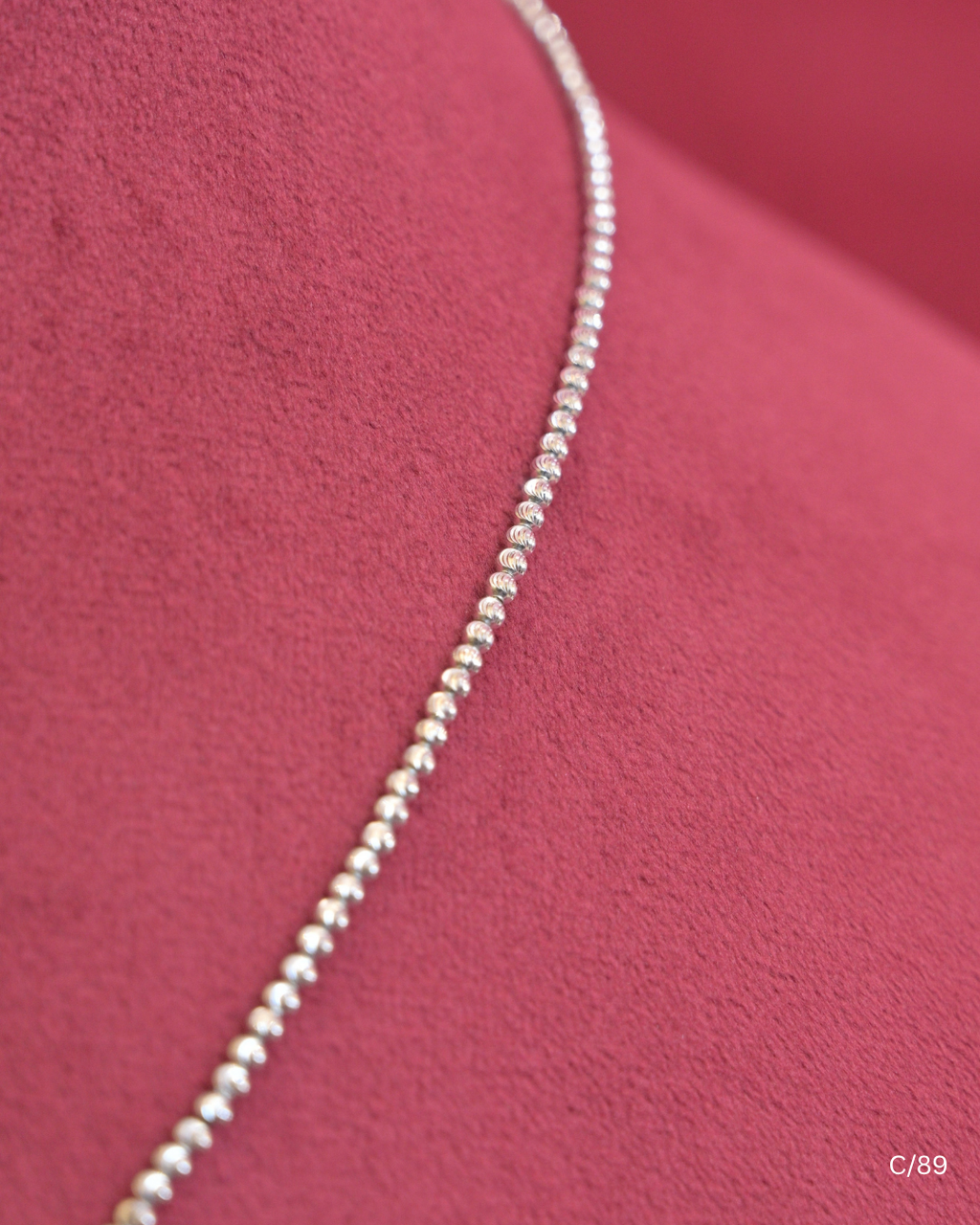 Micro Beaded Ball Chain Necklace | SKU: C/89