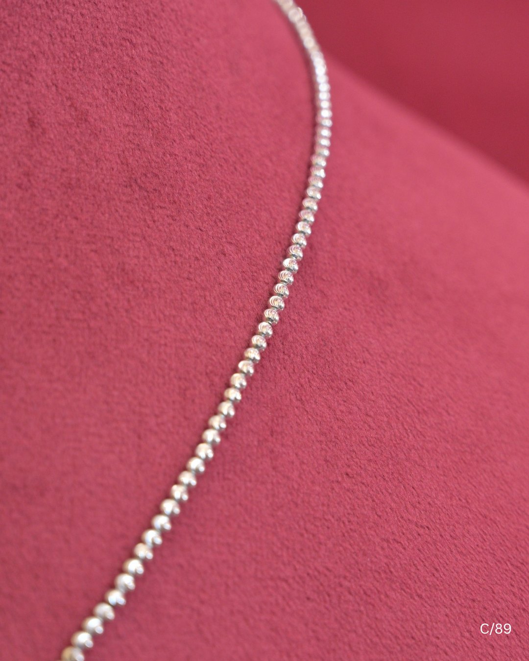 Micro Beaded Ball Chain Necklace | SKU: C/89