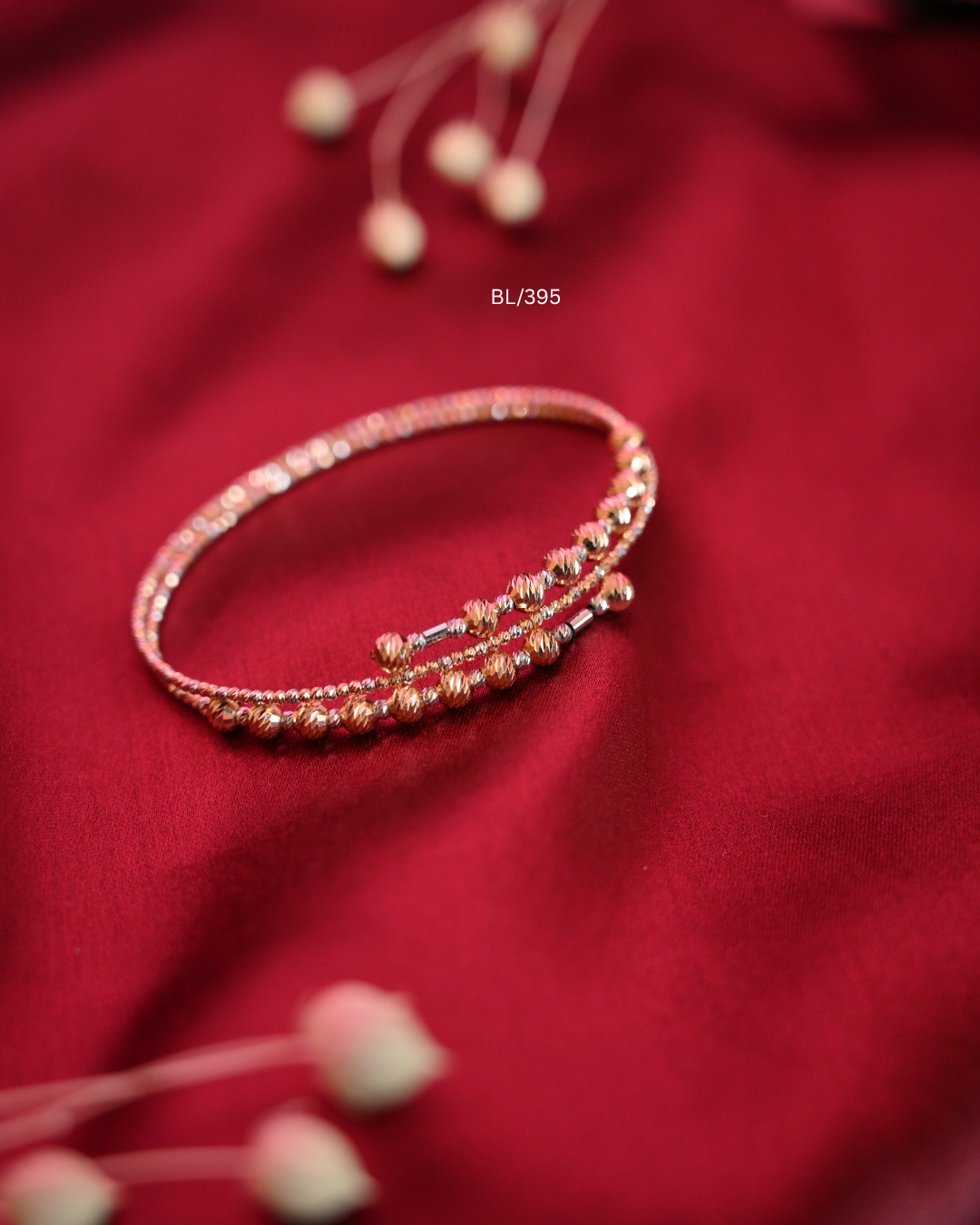 Multi-Tone Diamond-Cut Bead Flexible Wrap Spiral Bracelet | SKU: BL/395