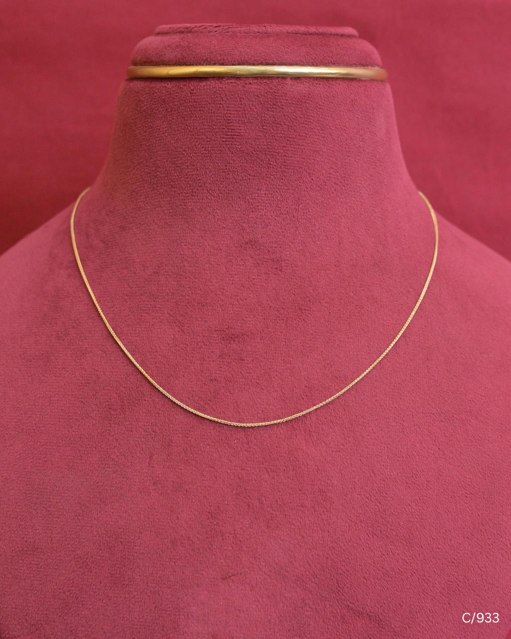 Ultra Fine Minimalist Interlocking Chain Necklace | SKU: C/933