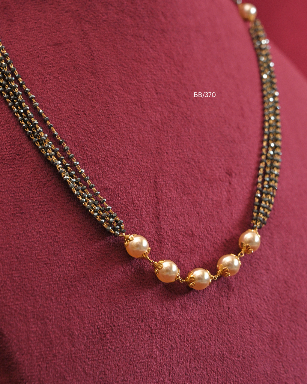 Multi-Strand Pearl Station Mangalsutra |SKU: BB/370