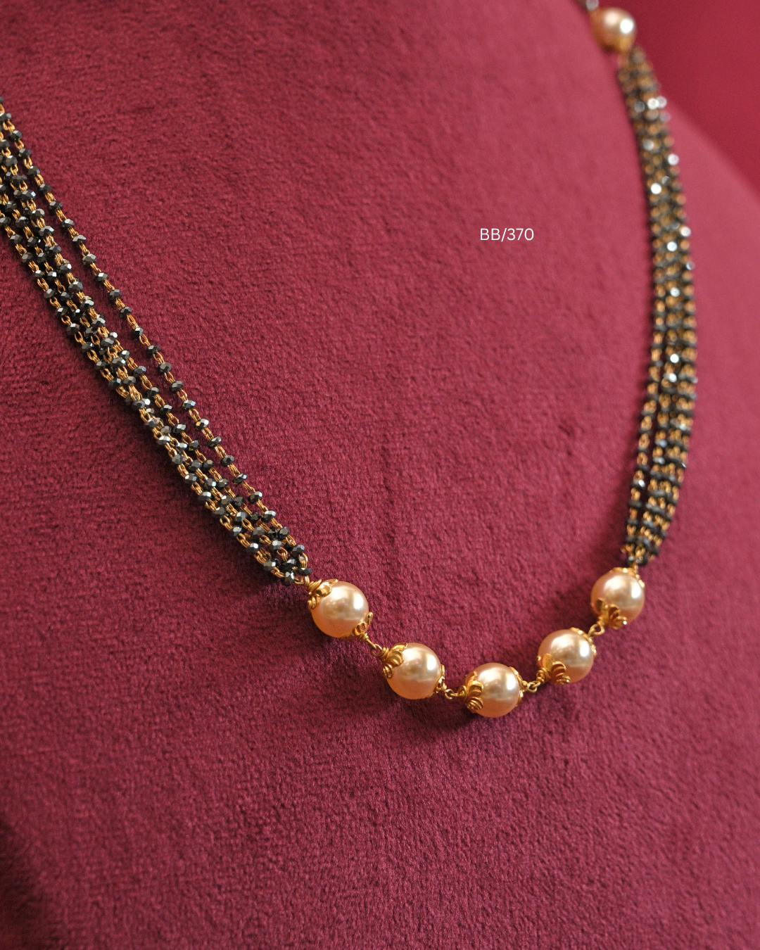 Multi-Strand Pearl Station Mangalsutra |SKU: BB/370