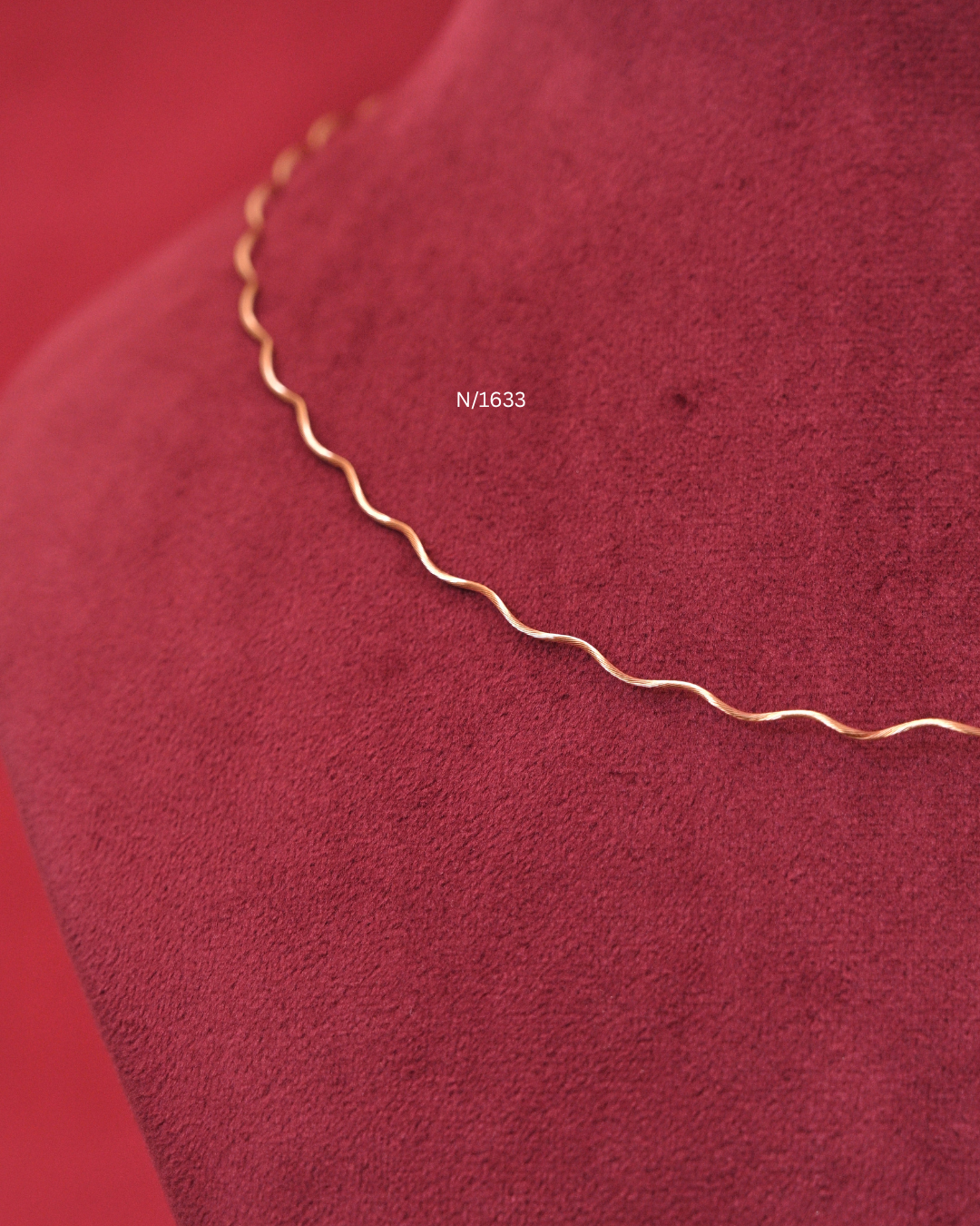Delicate Wavy Ripple Chain | SKU: N/1633