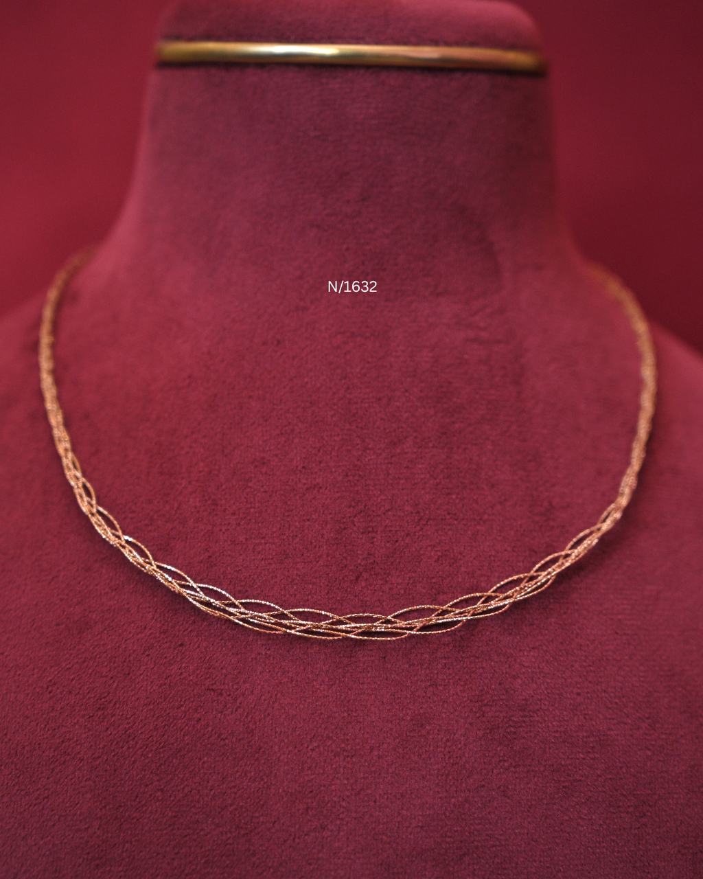 Delicate Multi-Strand Interwoven Mesh Chain | SKU: N/1632