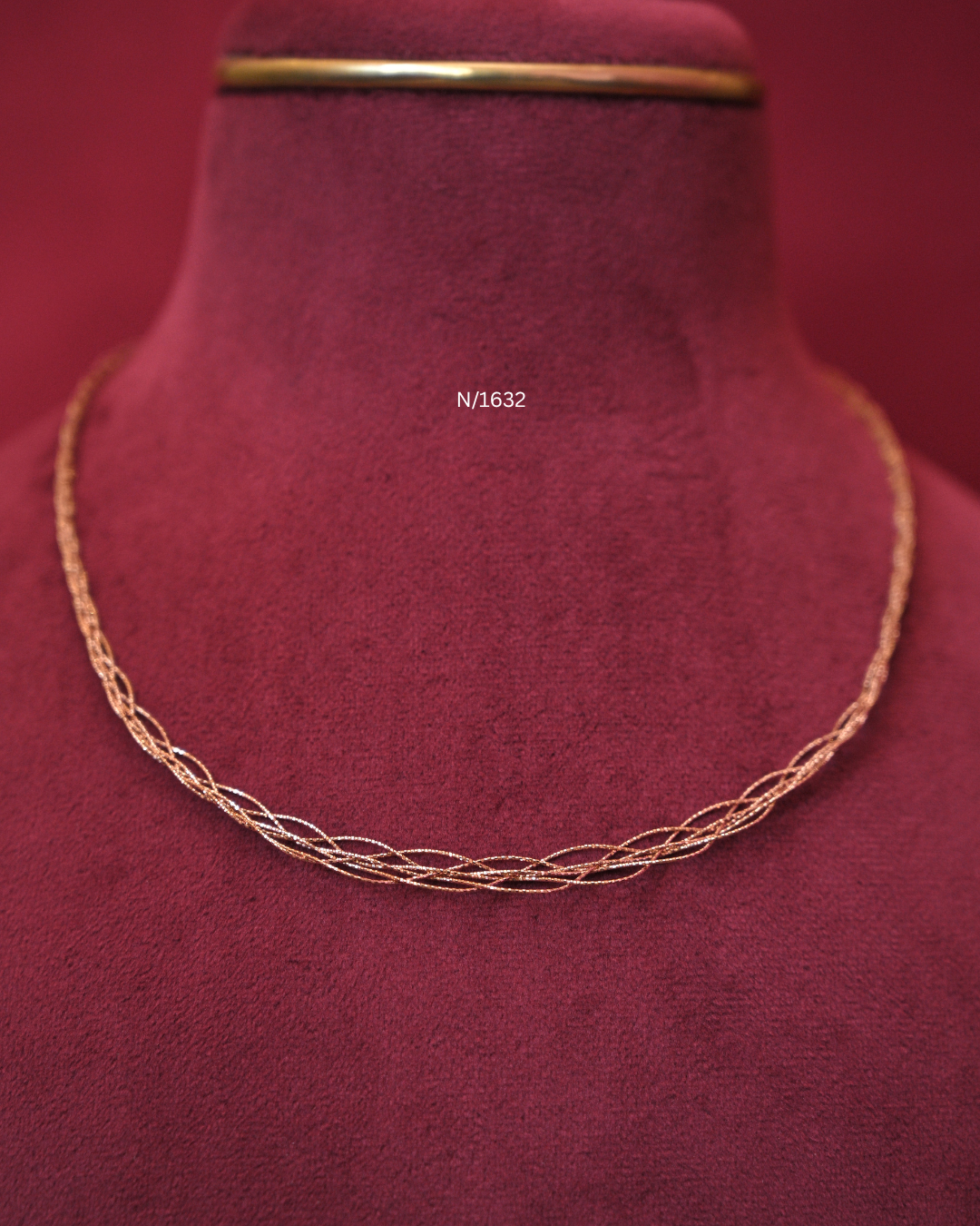 Delicate Multi-Strand Interwoven Mesh Chain | SKU: N/1632