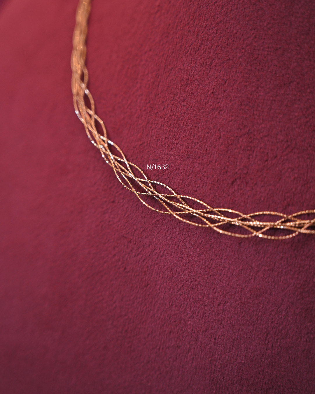 Delicate Multi-Strand Interwoven Mesh Chain | SKU: N/1632