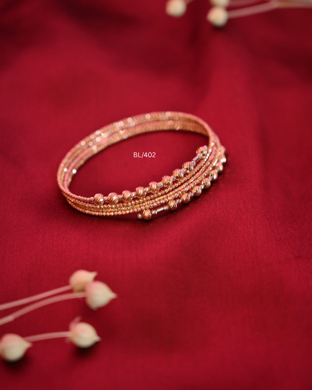 Multi-Tone Diamond-Cut Bead Flexible Spiral Wrap Bracelet | SKU: BL/402