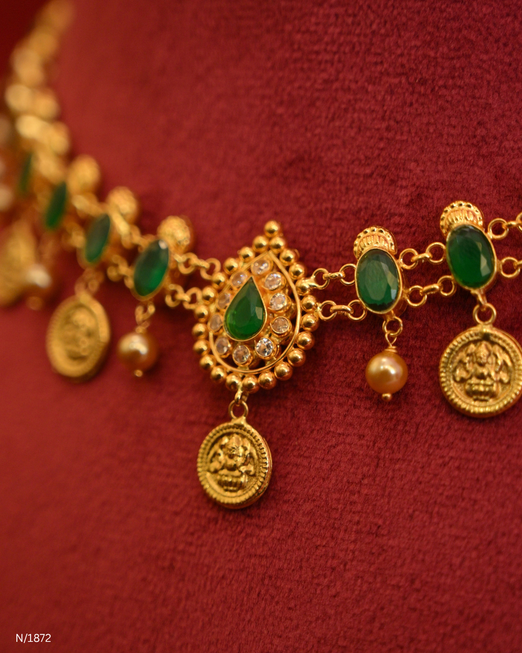 Emerald Kasu Choker Necklace | SKU: N/1870