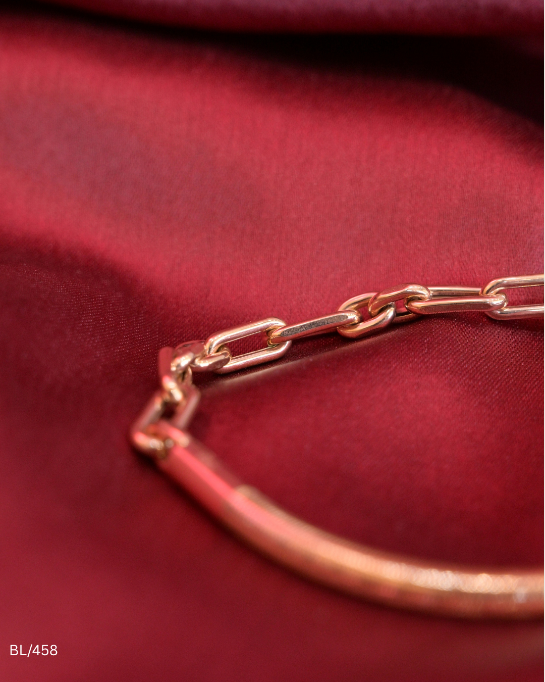 Hybrid Mesh & Paperclip Link Bracelet | SKU: BL/458