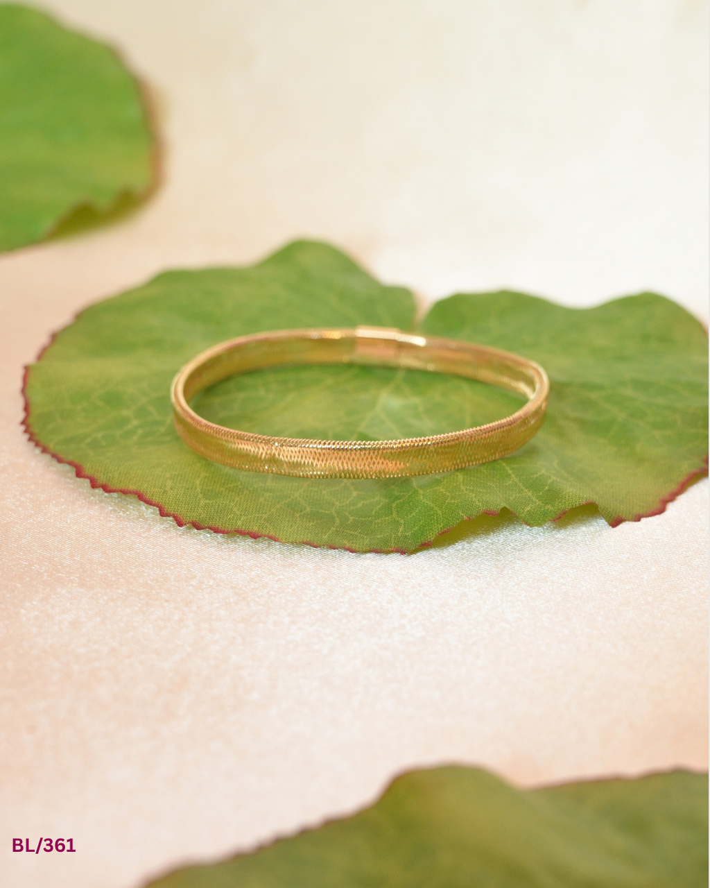 Yellow Gold Flexible Mesh Link Bracelet | SKU: BL/361