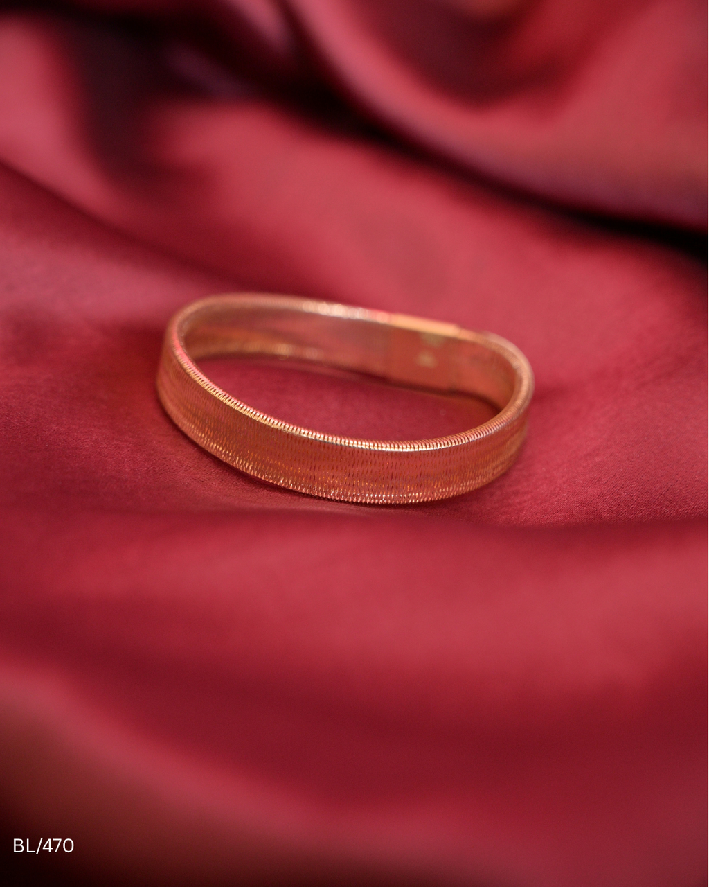 Rose Gold Flexible Mesh Link Bracelet | SKU: BL/470