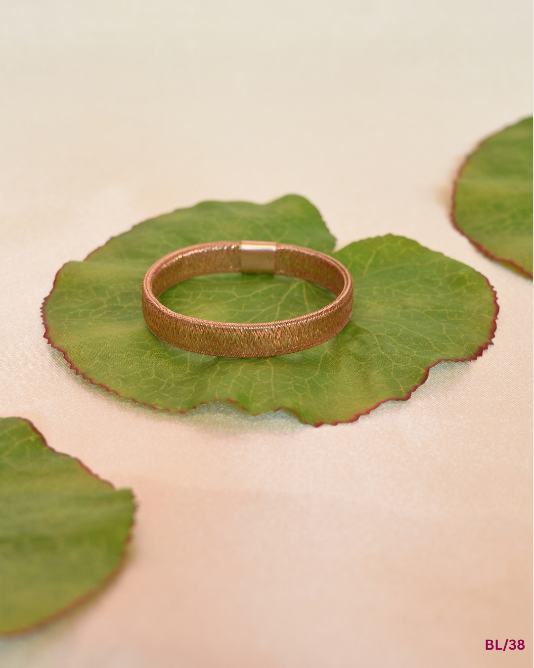 Rose Gold Flexible Mesh Link Bracelet | SKU: BL/38