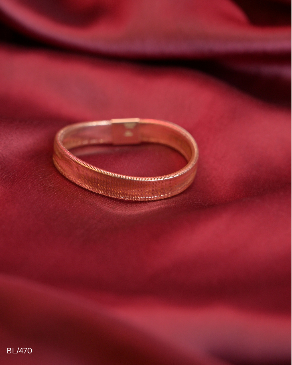 Rose Gold Flexible Mesh Link Bracelet | SKU: BL/470