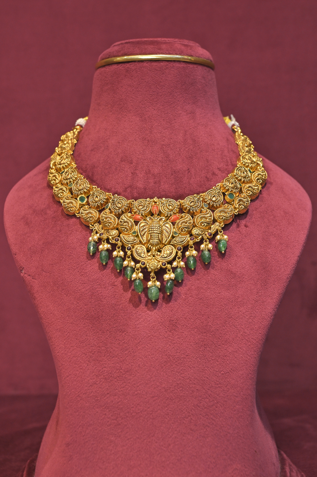 Royal Ganesha Temple Choker Necklace