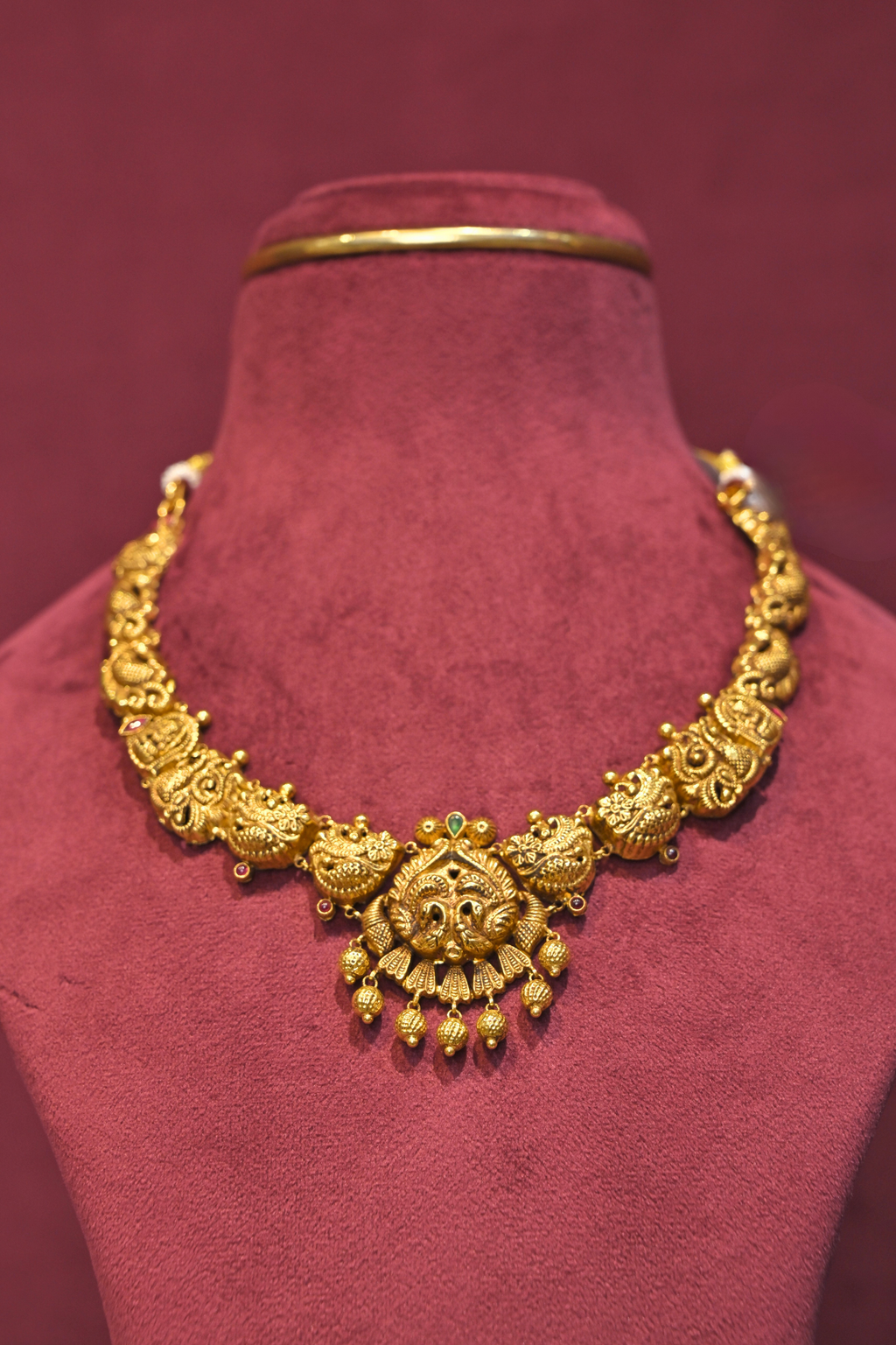 Mayura Antique Temple Choker Necklace