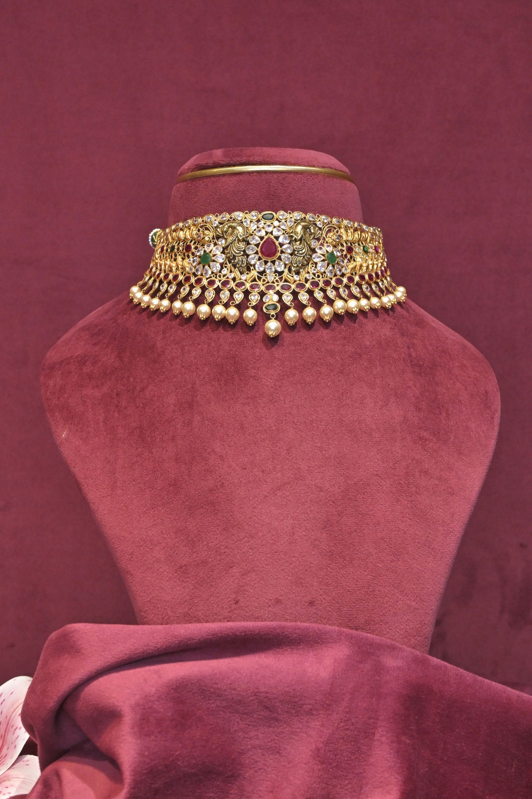 Royal Kundan Peacock Bridal Choker