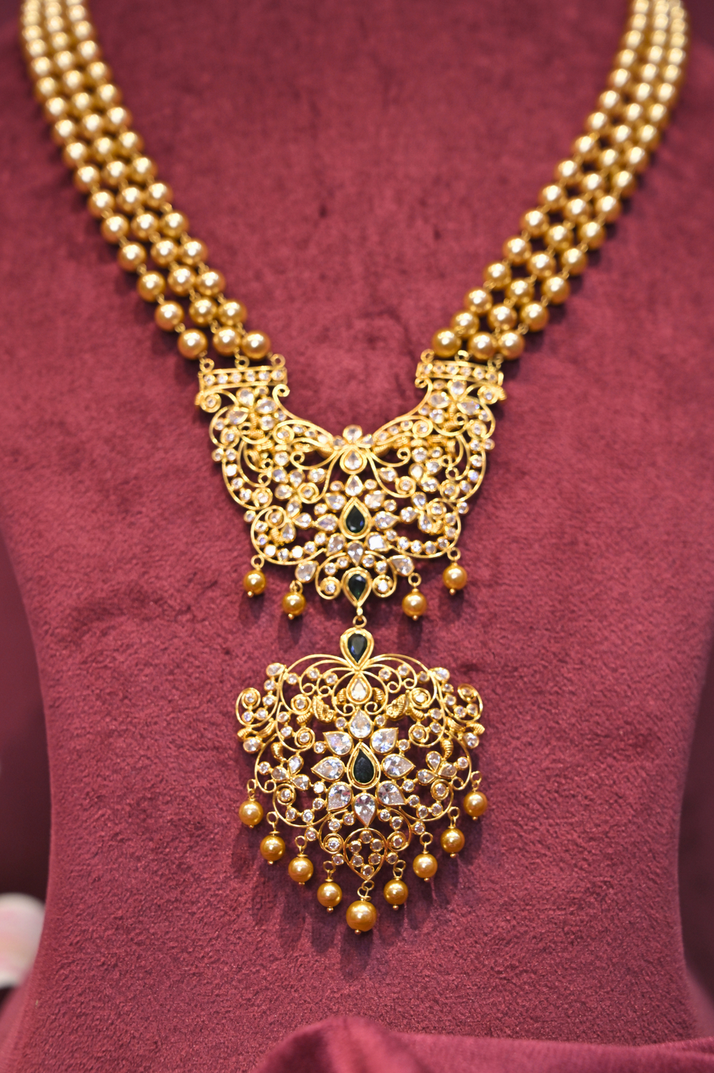 Heritage Kundan Long Haar with Dual Pendant