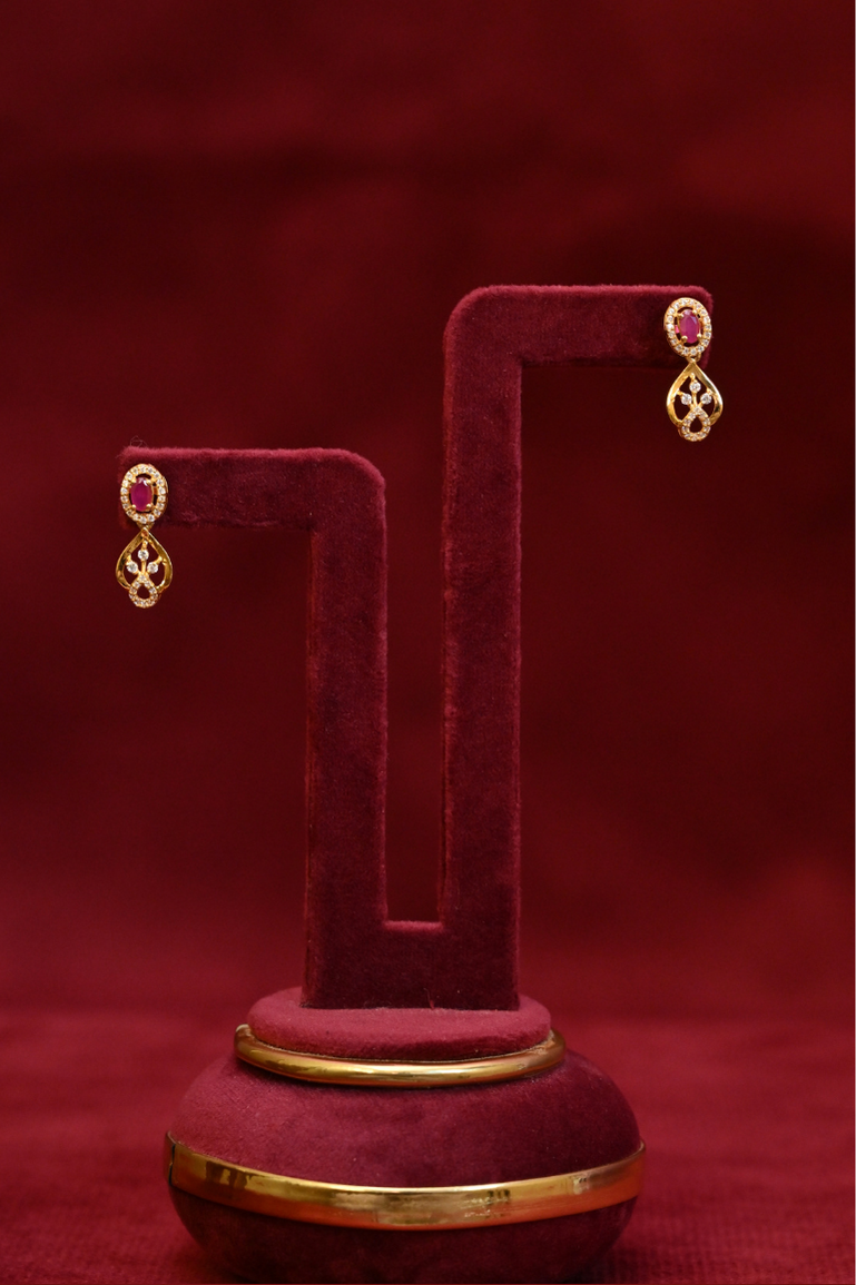 Diamond boota Gold Necklace set