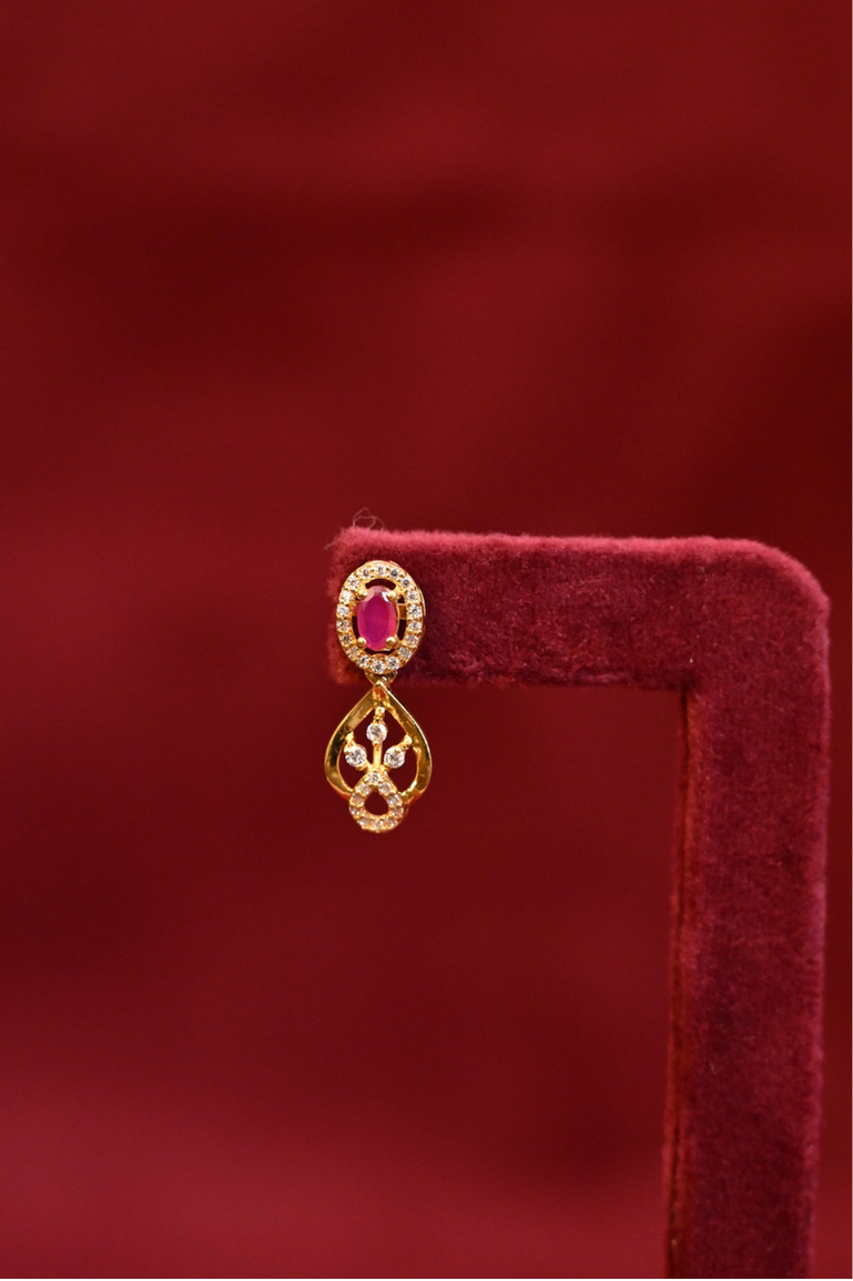 Diamond boota Gold Necklace set