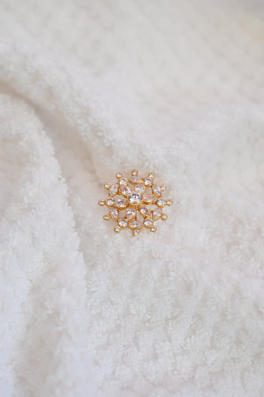 Floral Burst Diamond Earring Frame