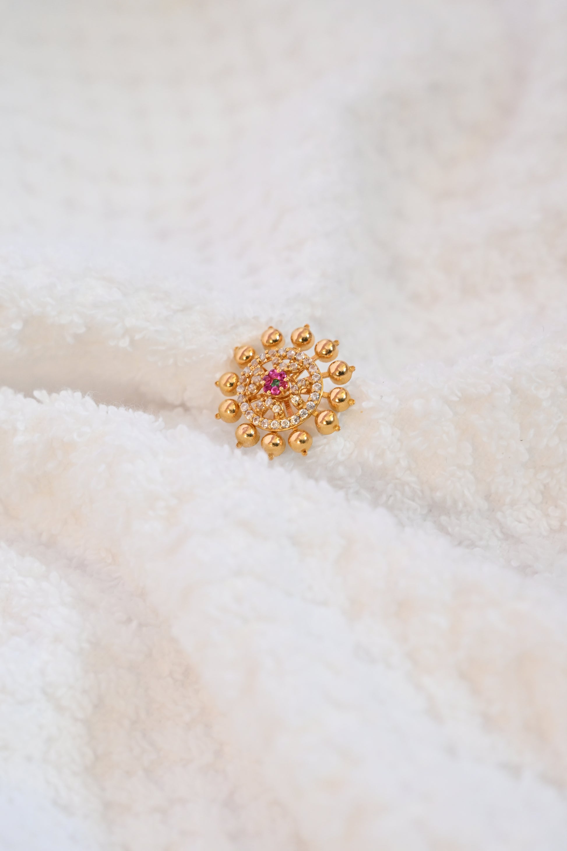 Gold Beaded Earring Frames