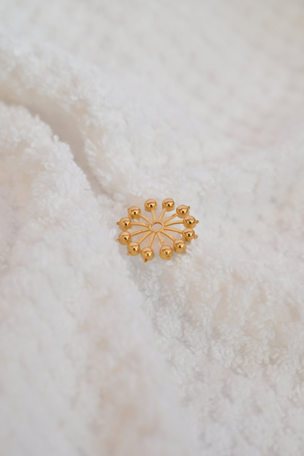 Gold Beaded Earring Frames