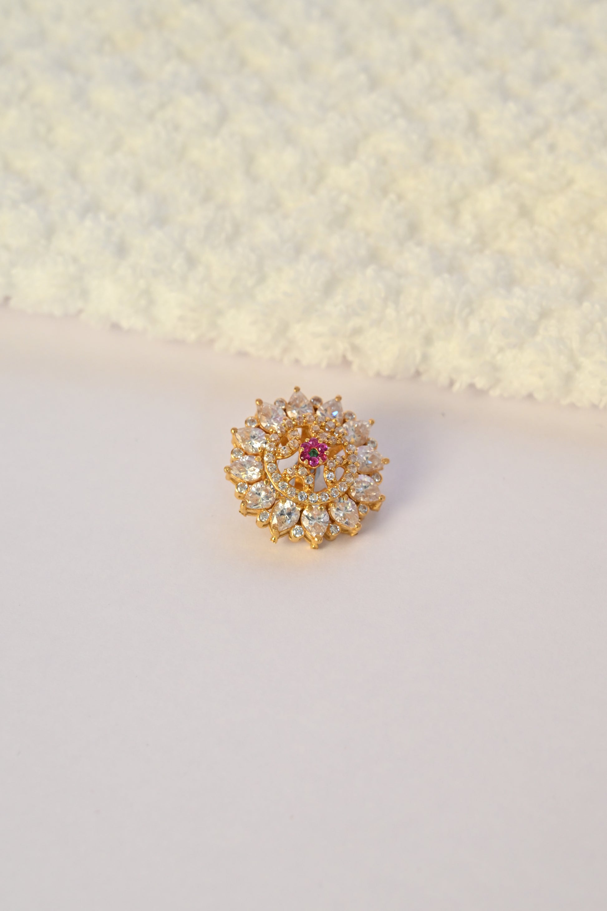 CZ Stone Gold Earring Frames