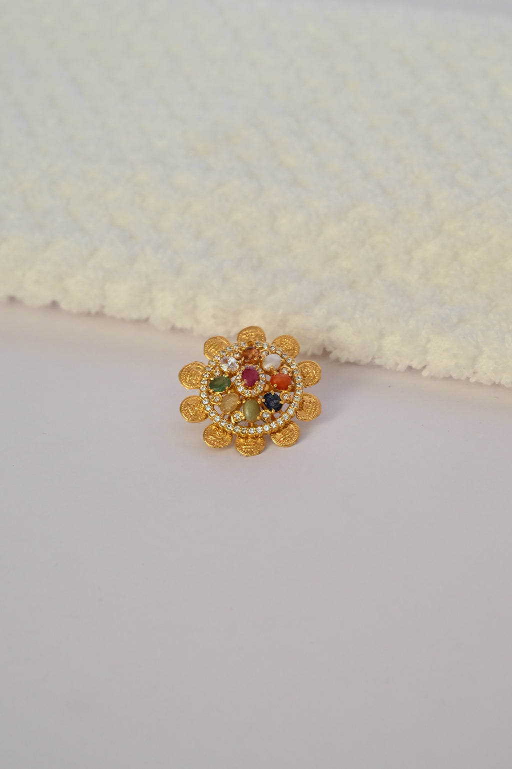 Lakshmi Coin Gold Earring Frames