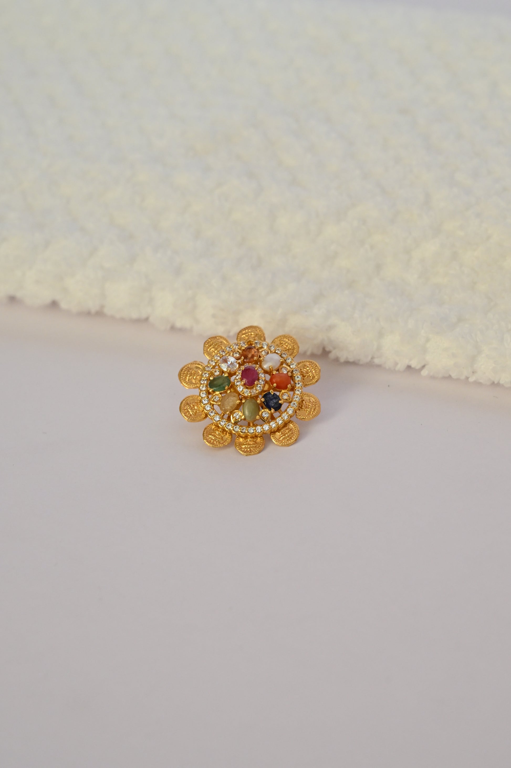 Lakshmi Coin Gold Earring Frames