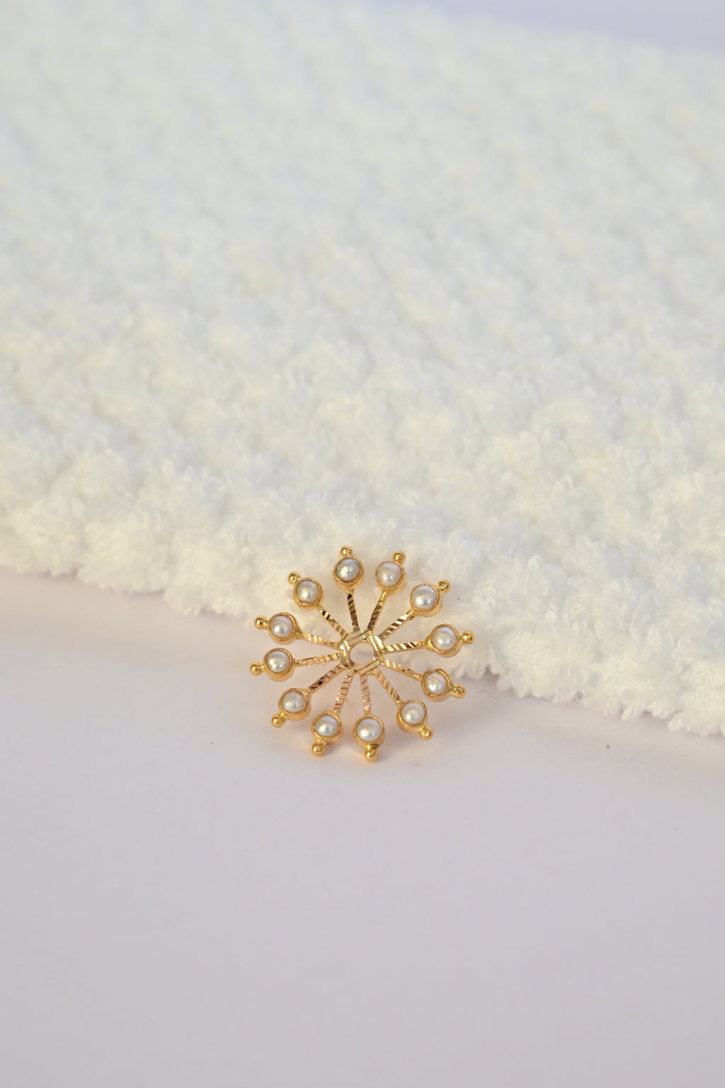 Pearl Gold Earring Frames