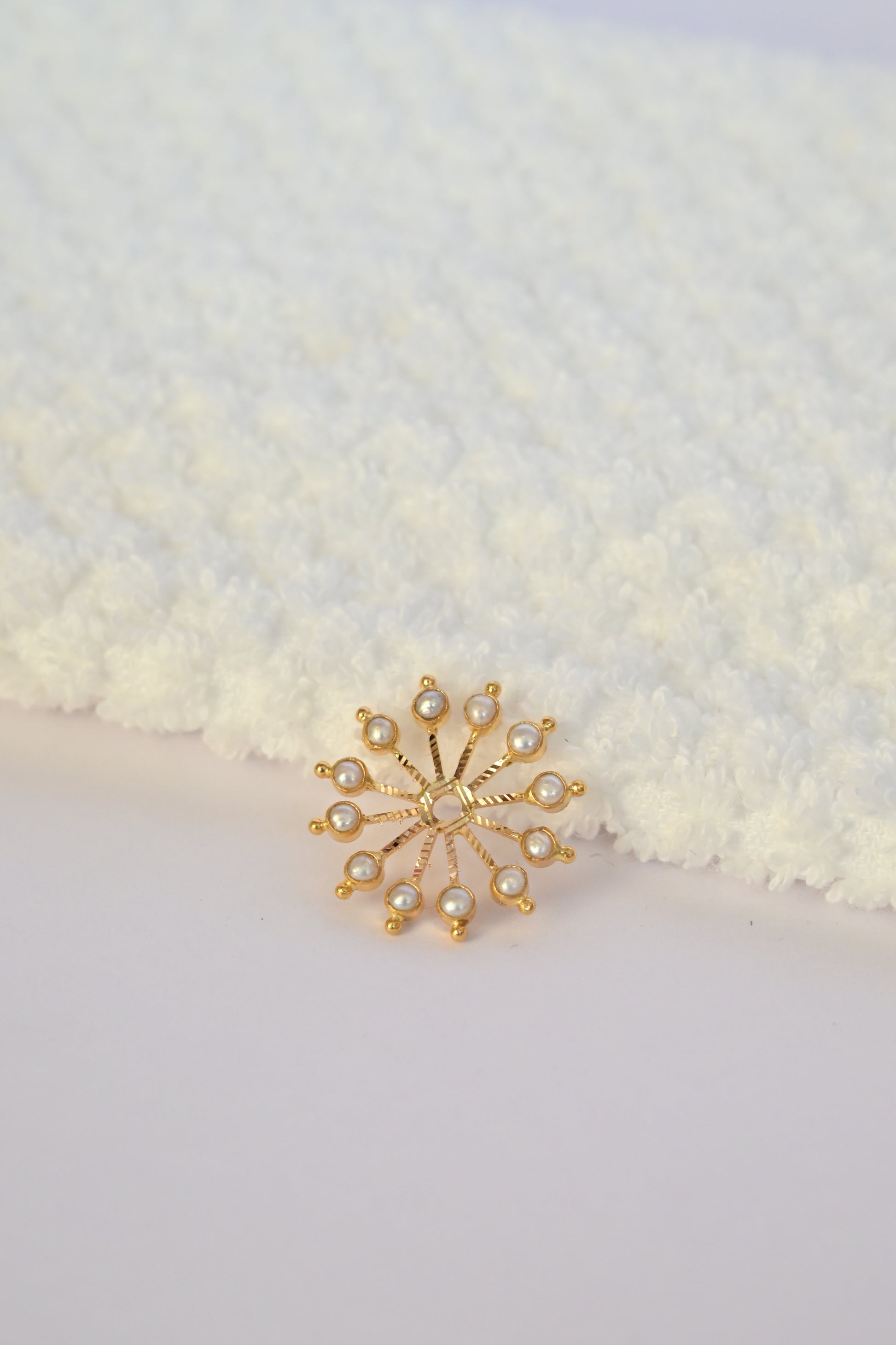 Pearl Gold Earring Frames