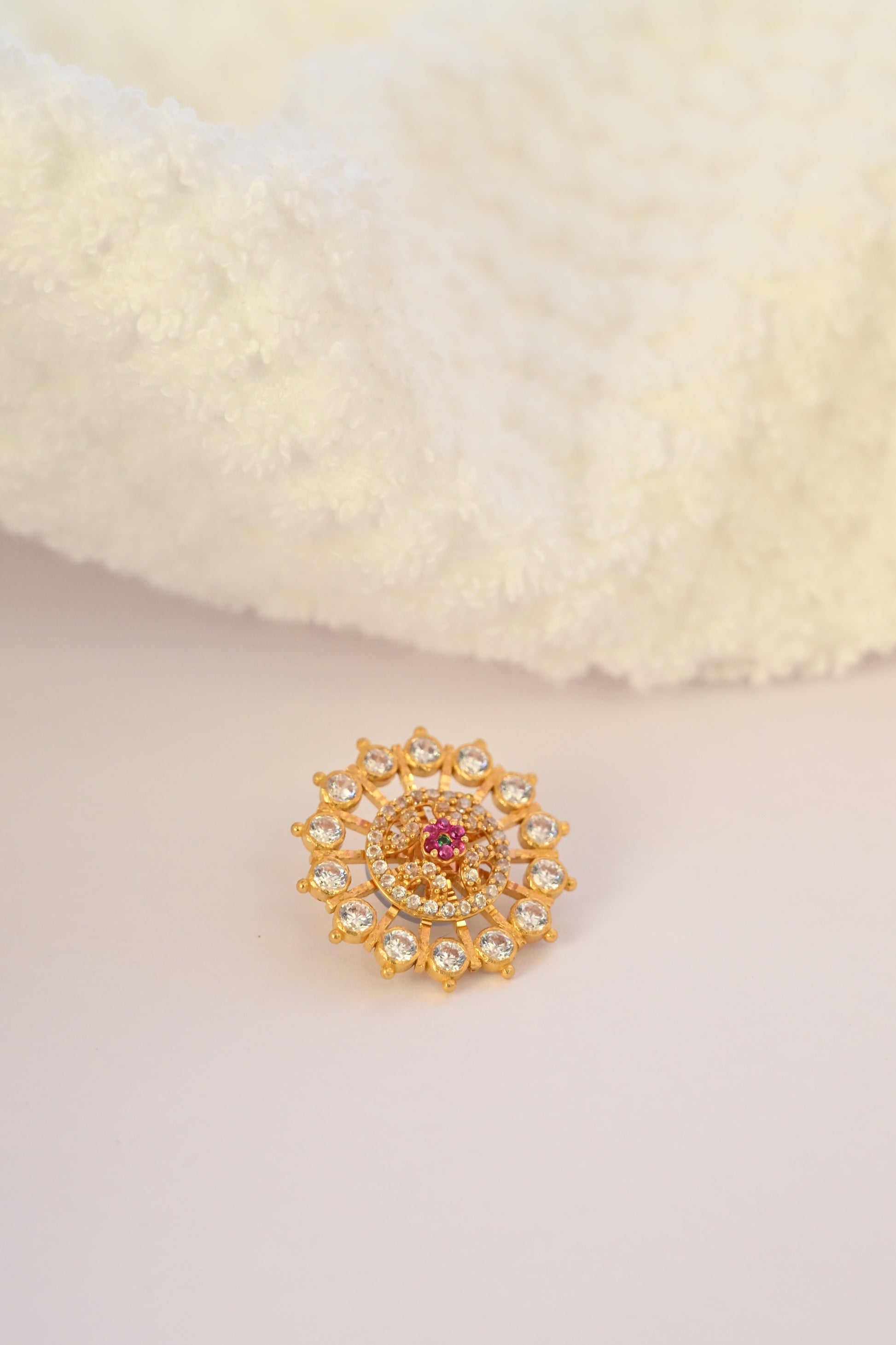 Round Wheel Diamond Earring Frames