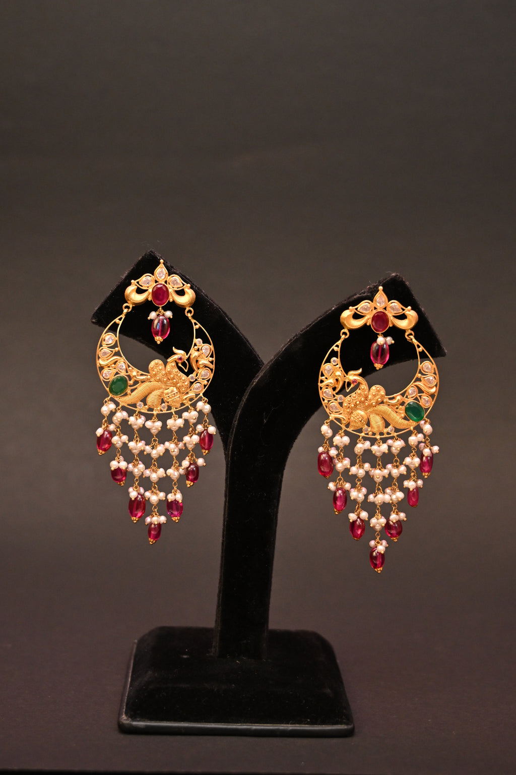 Traditional Indian chandelier style jhumkas