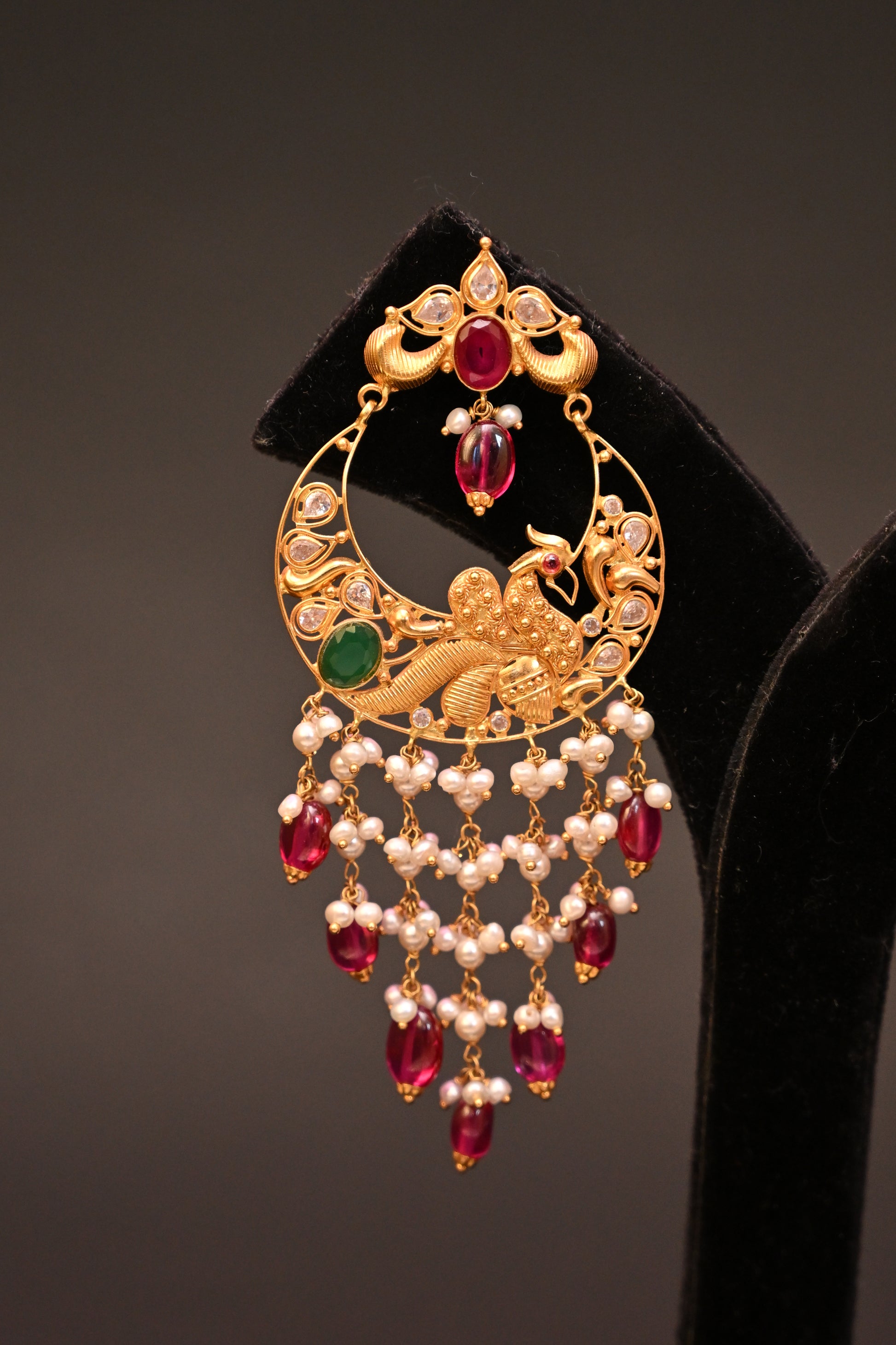 Traditional Indian chandelier style jhumkas