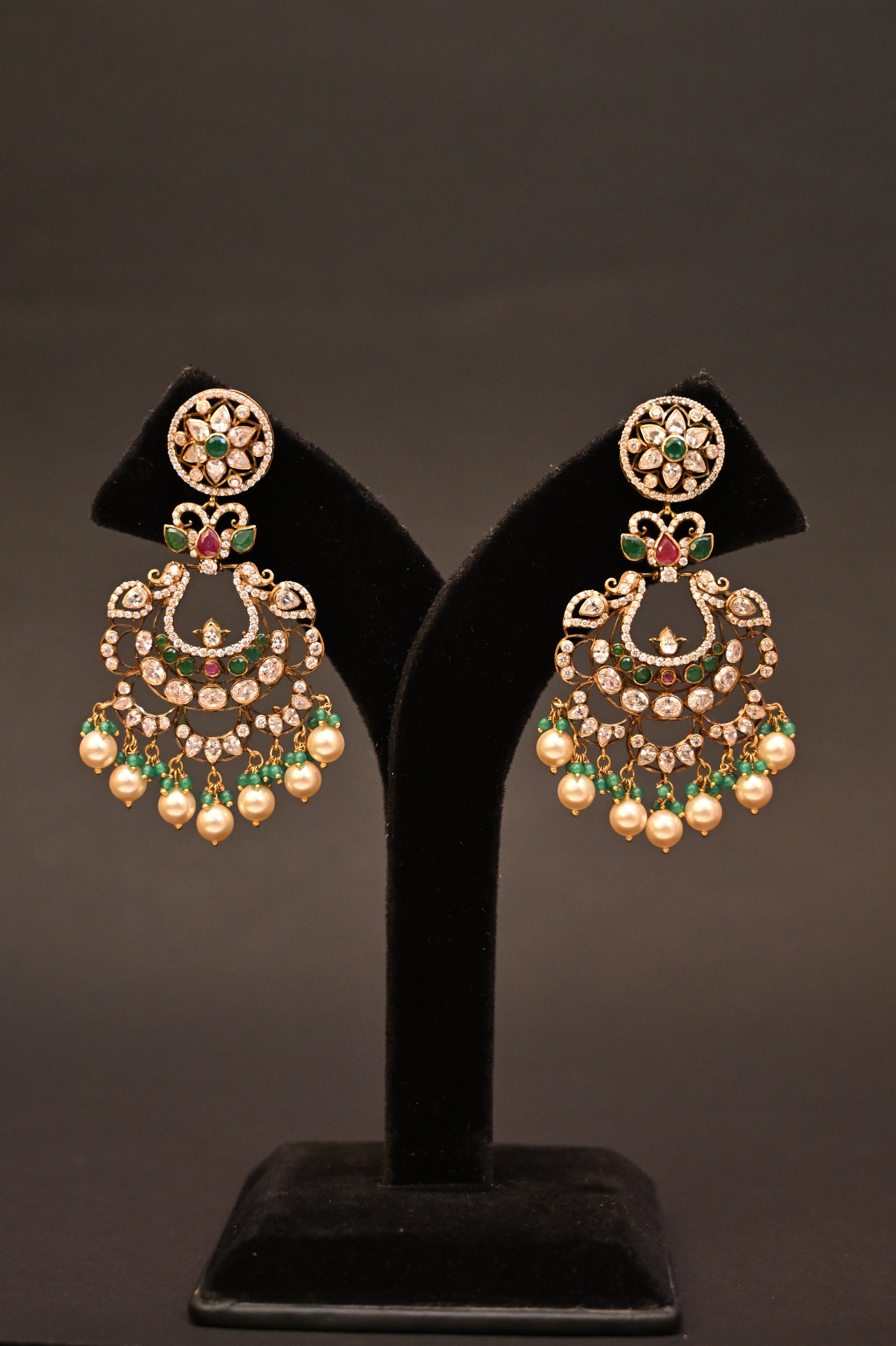 Pearl Chandbalis Style Earrings