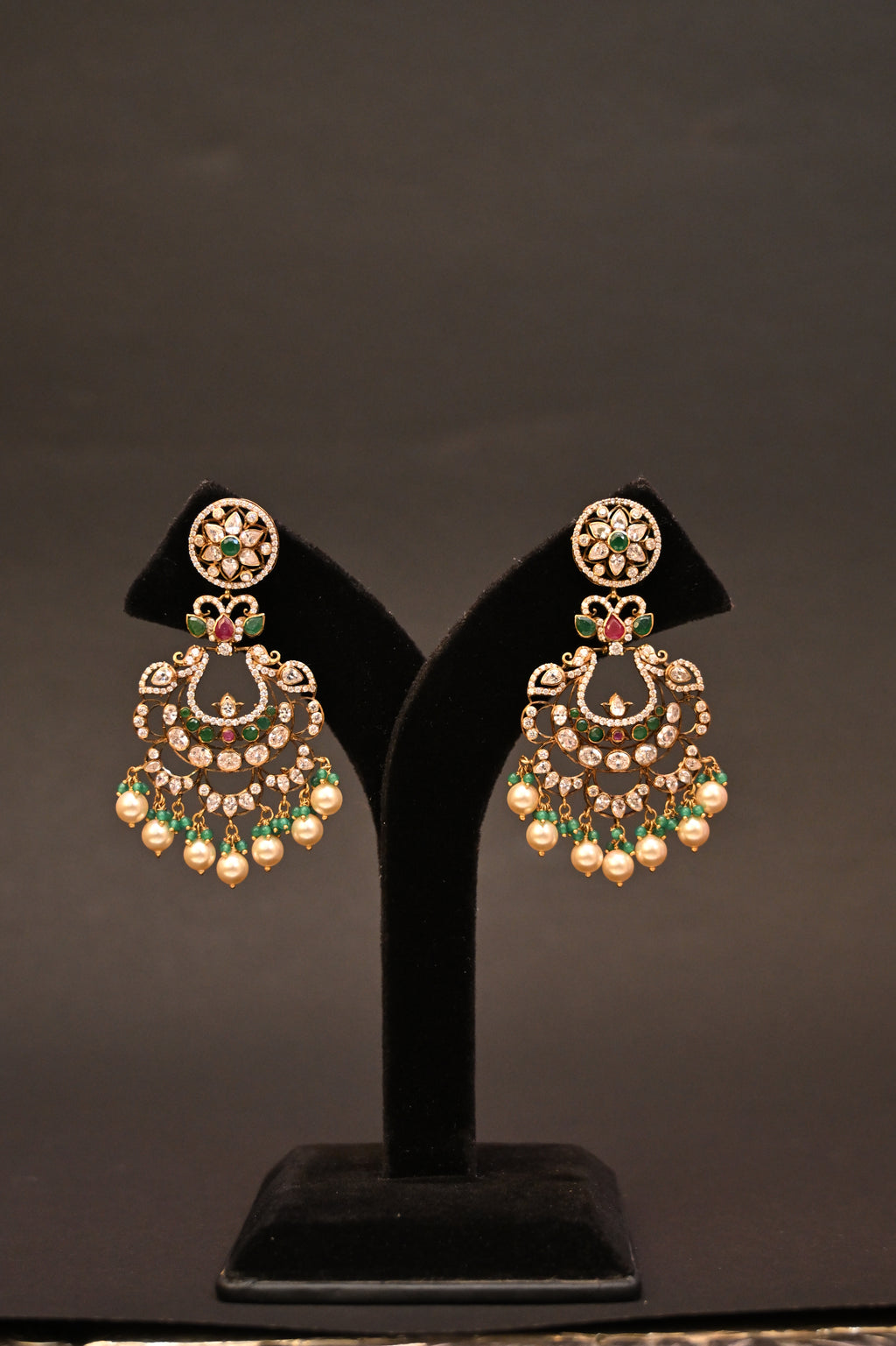 Pearl Chandbalis Style Earrings