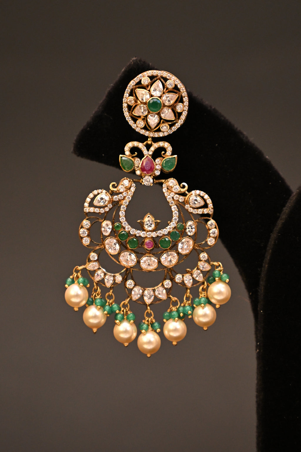 Pearl Chandbalis Style Earrings