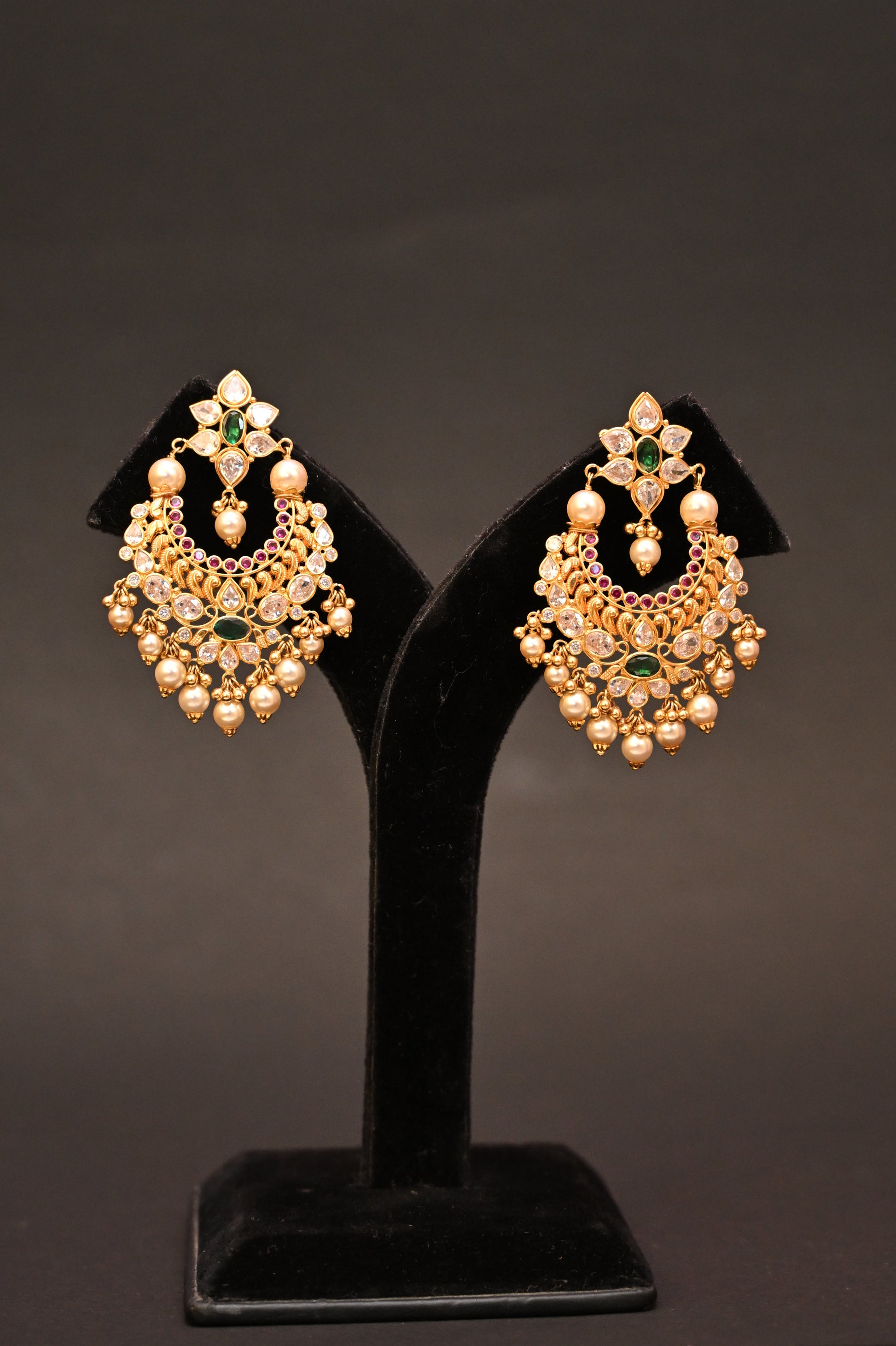 Pearl Chandbalis Style Earrings