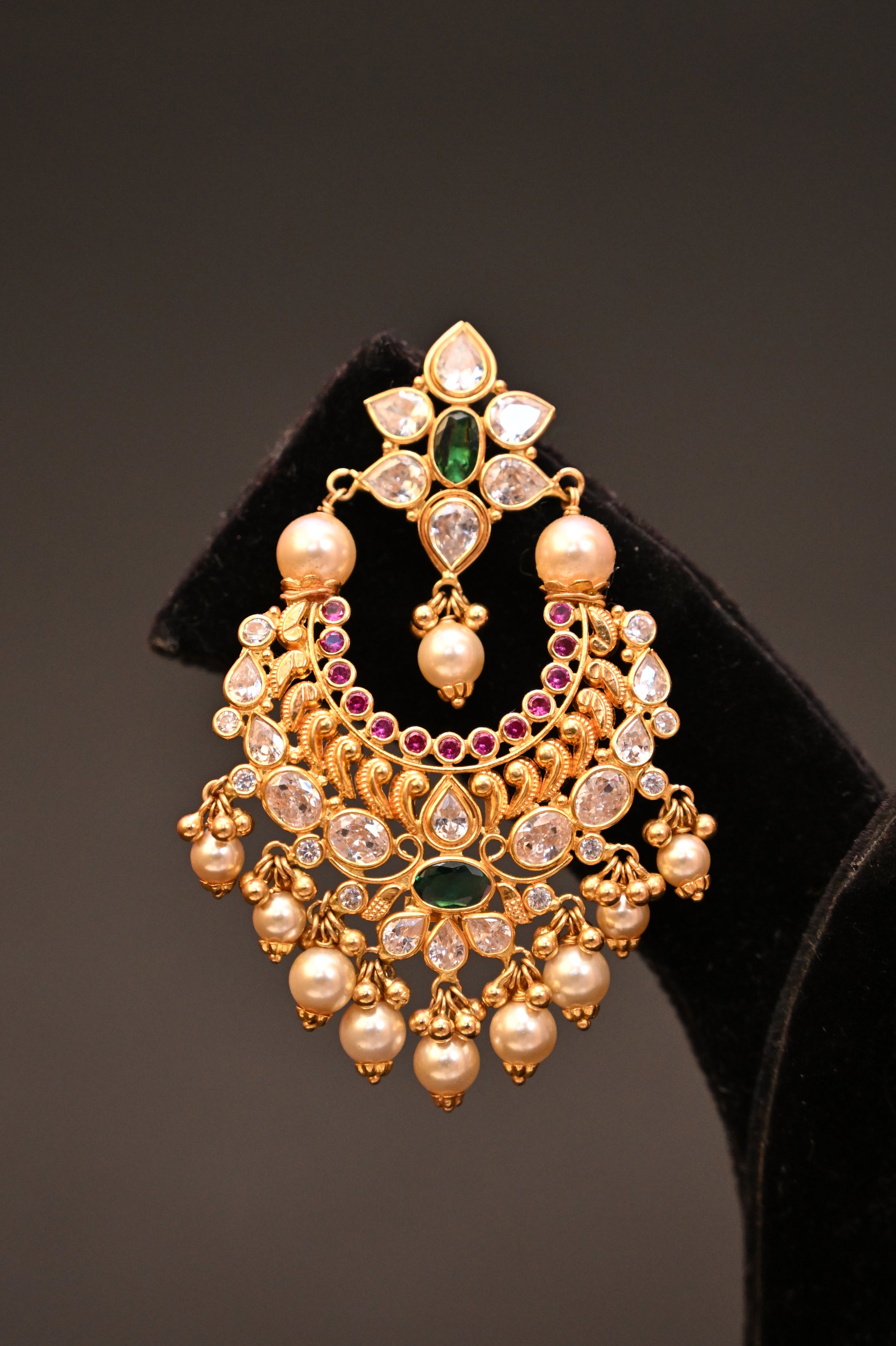 Pearl Chandbalis Style Earrings