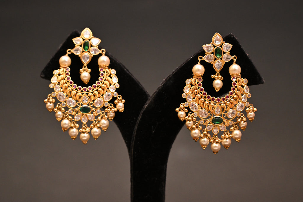 Pearl Chandbalis Style Earrings