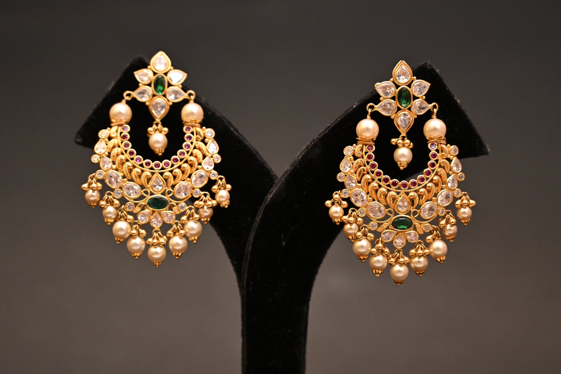 Pearl Chandbalis Style Earrings