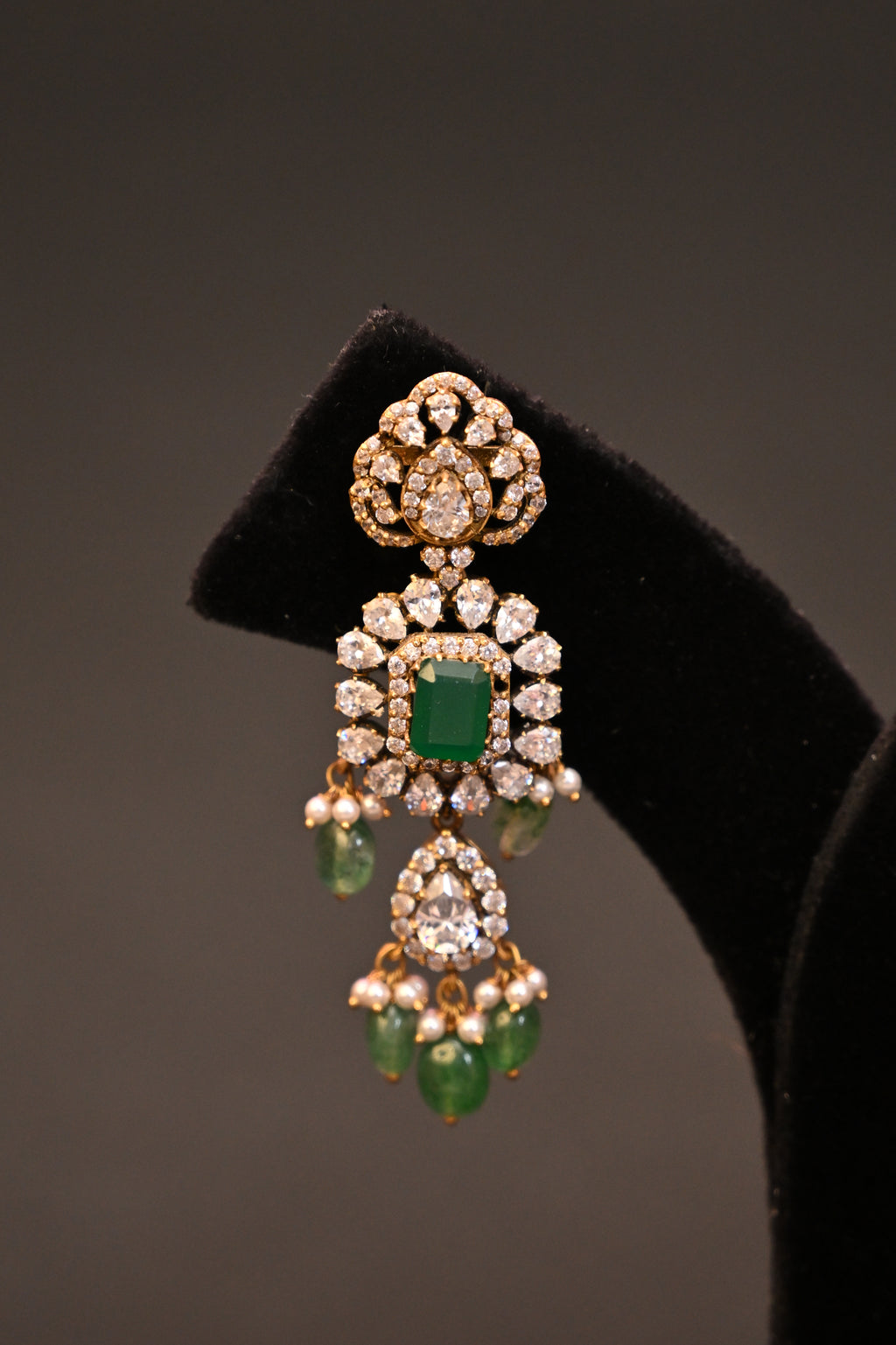 Emerald Grace Drop Earrings